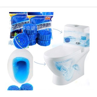 Combo 2 gói 10 Viên thả bồn cầu nước xanh tẩy khử mùi hôi, diệt khuẩn = 28k