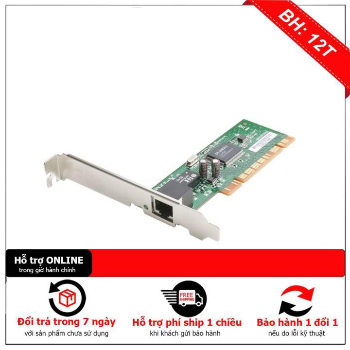 [BH12TH] [Mã ELFLASH3 hoàn 10K xu đơn 20K] Card LAN PCI chân ngắn 1X/chân lớn 8X