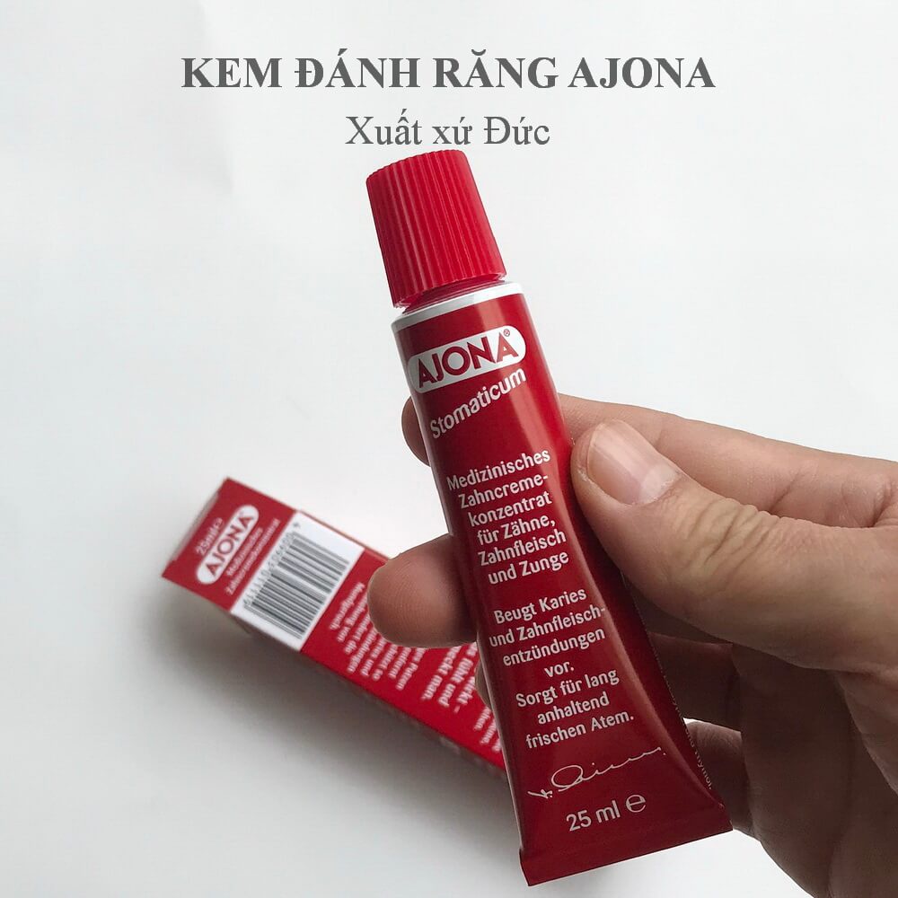 Kem đánh răng Ajona xuất xứ Đức, chất lượng, bảo vệ răng miệng hiệu quả, trắng răng thơm mát tự nhiên-Tiện Ích Vượt Trội