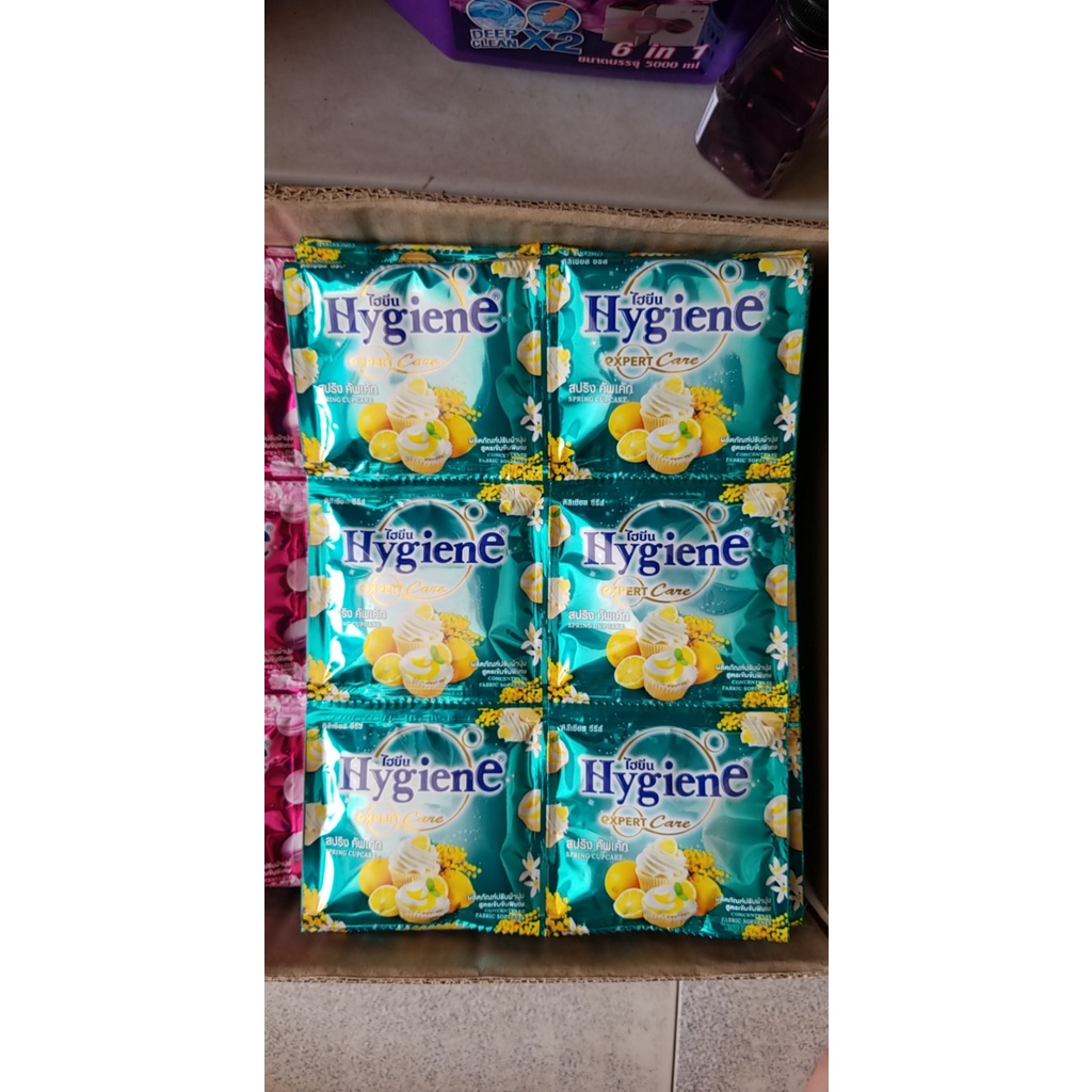 Màu mới Nước xả Hygiene Thái Lan dây 12 gói