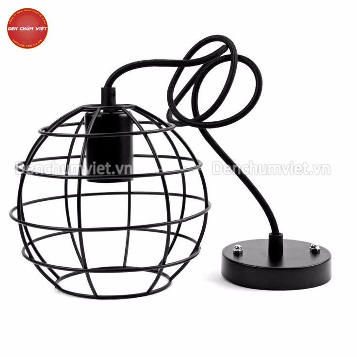 Đèn thả nghệ thuật khung sắt độc đáo nhiều kiểu dáng thích hợp trang trí quán, bàn ăn, quầy bar...