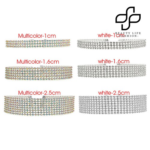 Vòng cổ choker đính đá nhân tạo lấp lánh sang trọng thời trang dành cho nữ
