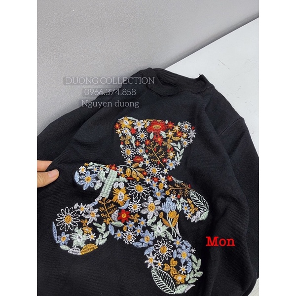 Bộ thể thao gấu hoa Set bộ thêu gấu màu siêu đẹp