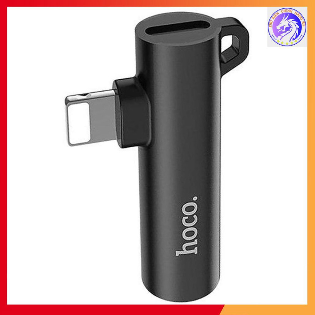 Jack Chuyển Đổi Hoco LS21 Lightning Ra Audio 3.5mm + Lightning - Dành Cho iPhone