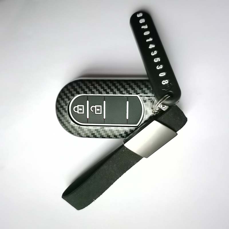 Vỏ bọc chìa khóa xe hơi Toyota Rush Wigo AT Gen 3 2019-2022 bằng sợi Carbon