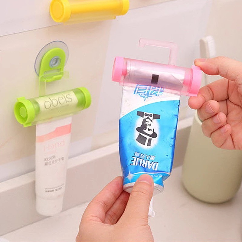 Dụng Cụ Cuộn Kem Đánh Răng/Giá Đỡ Gắn Tường Tiện Lợi Dành Cho Nhà Tắm