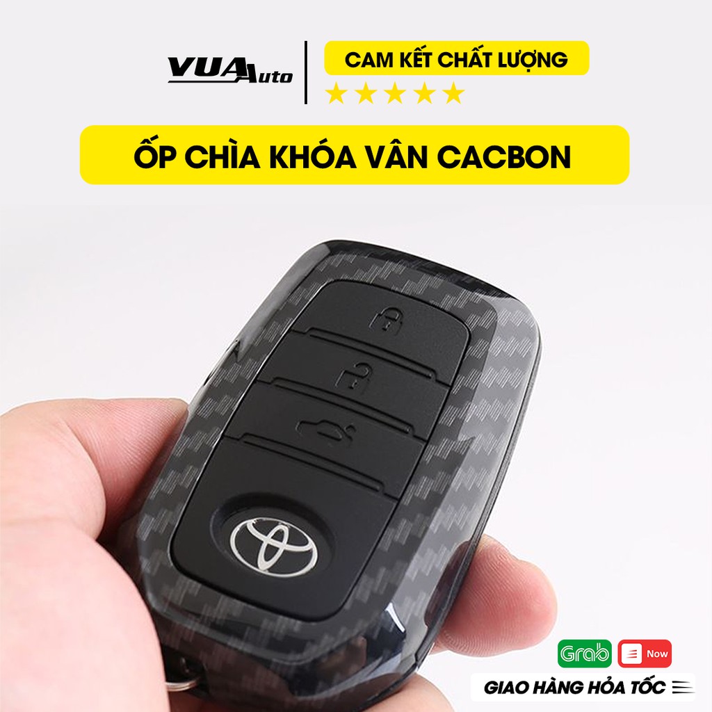 Ốp chìa khóa ô tô vân cacbon VuaAuto đầy đủ các dòng xe, vừa vặn cao cấp sang trọng, bảo vệ chìa khóa xe khỏi va đập