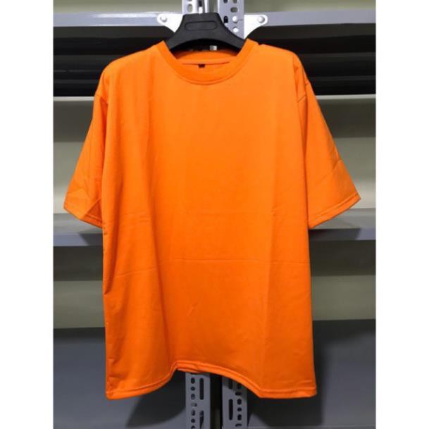 Áo phông cam trơn form rộng tay lỡ - áo over cam - orange tee New
