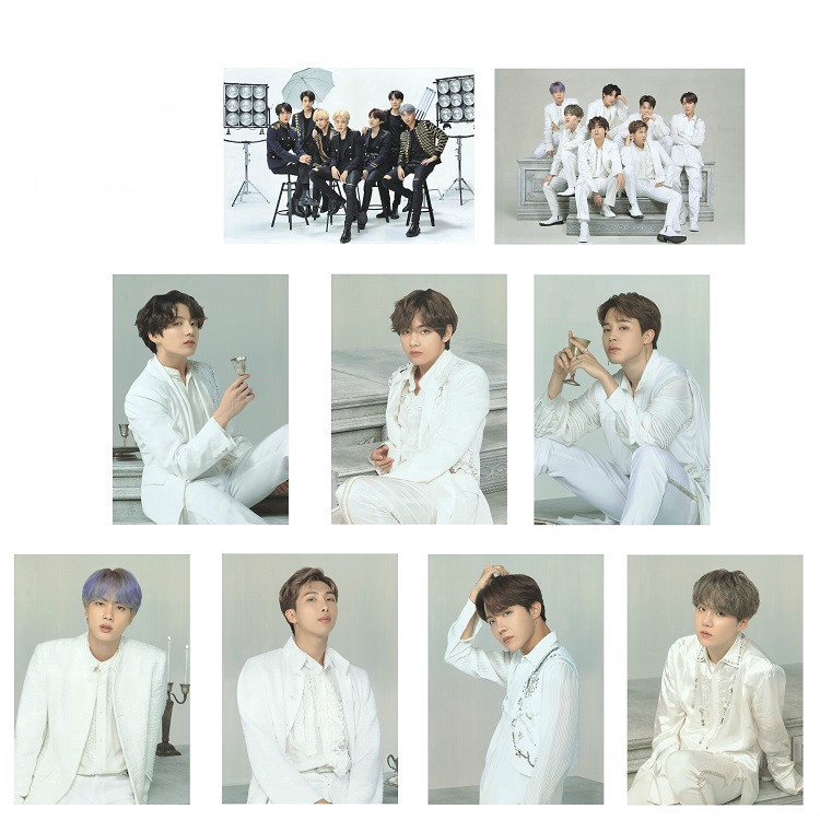 Tấm áp phích trang trí in hình các thành viên nhóm BTS
