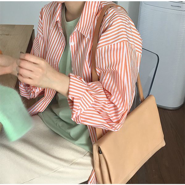 Áo Sơ Mi Kẻ Sọc Thời Trang Hàn Quốc Cao Cấp