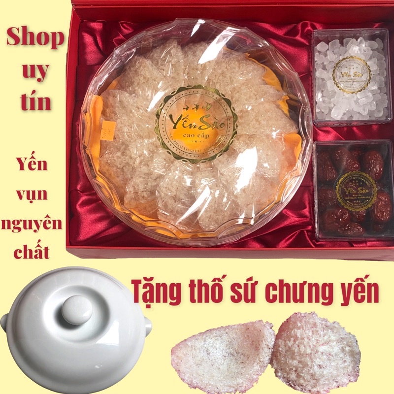 Tổ yến sào vụn sơ mướp ⚡ HÀNG LOẠI 1⚡ tổ yến Khánh Hòa nguyên chất + set cung đình thơm ngon bổ dưỡng