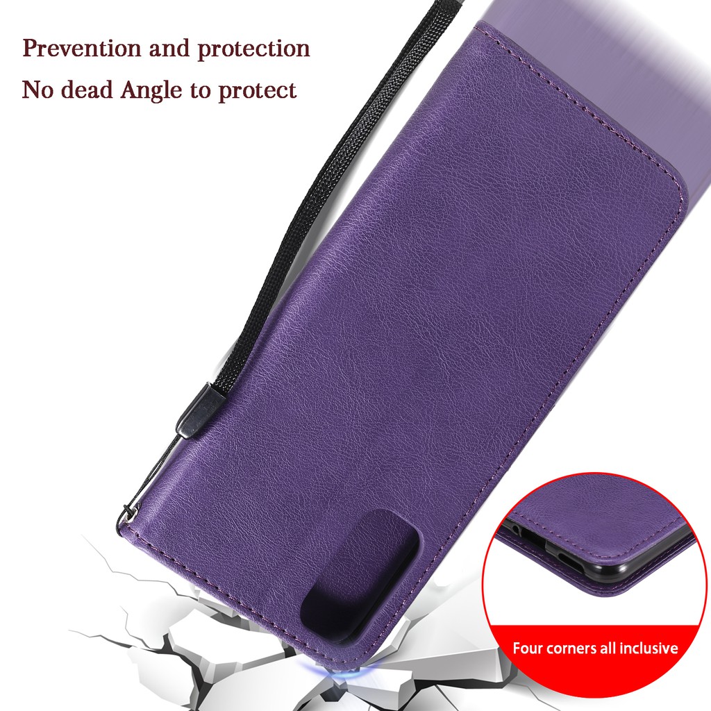 Bao da điện thoại màu trơn sang trọng cho OPPO RENO4 5G / RENO4 PRO 5G | BigBuy360 - bigbuy360.vn