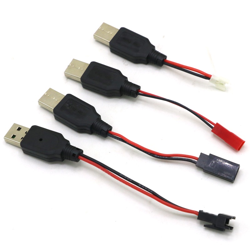 Rc Cáp Sạc USB 3.7V Chuyển Đổi Pin Lithium Sang Đầu Cắm JST /SM / futaba Cho Máy Bay Điều Khiển Từ Xa 3Rc
