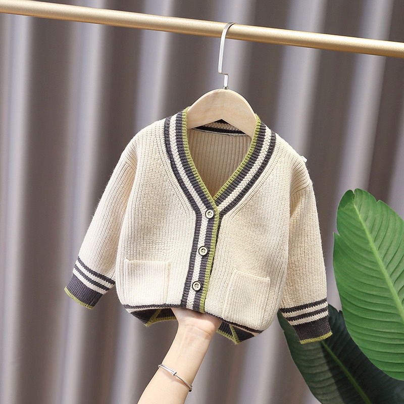 cardigan len thừng cho bé
