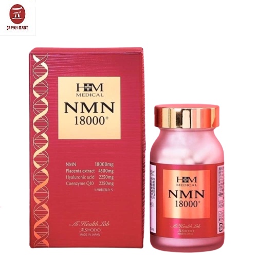 Viên Uống Trẻ Hoá Aishodo NMN 18000+ Hộp 90 viên