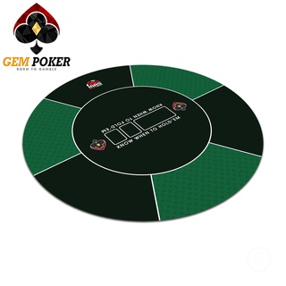 Thảm poker tròn texas holdem gem green cao cấp