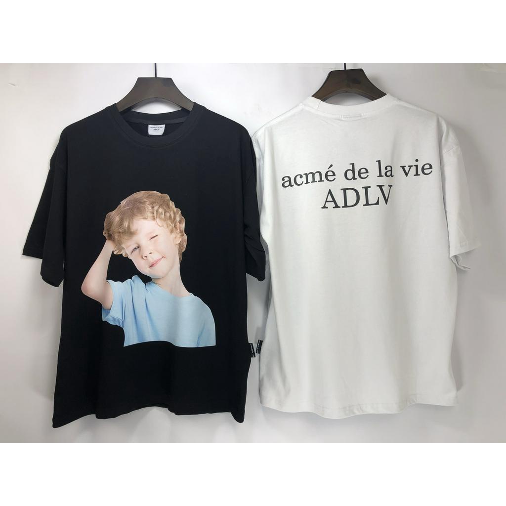 Áo thun tay ngắn dáng rộng vải cotton thời trang cổ điển cho nam và nữ