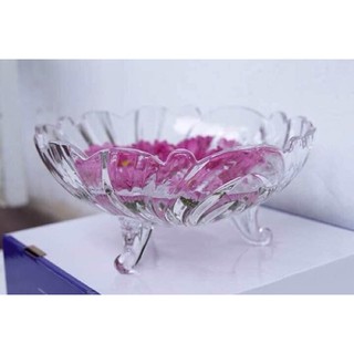 Bát thuỷ tinh 3 chân trắng