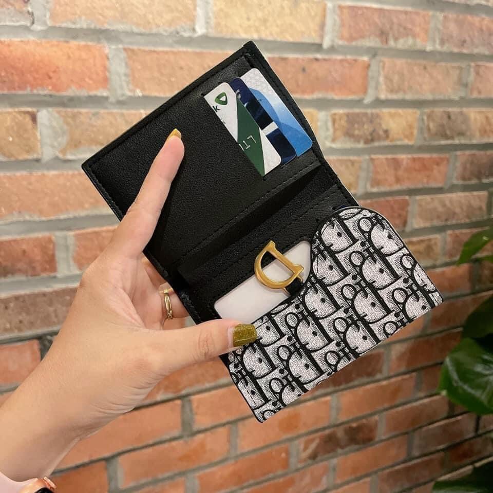 Ví Ngắn Bằng Vải Canvas D Thiết Kế Phong Cách Âu Mỹ Thời Trang Dành Cho Nữ