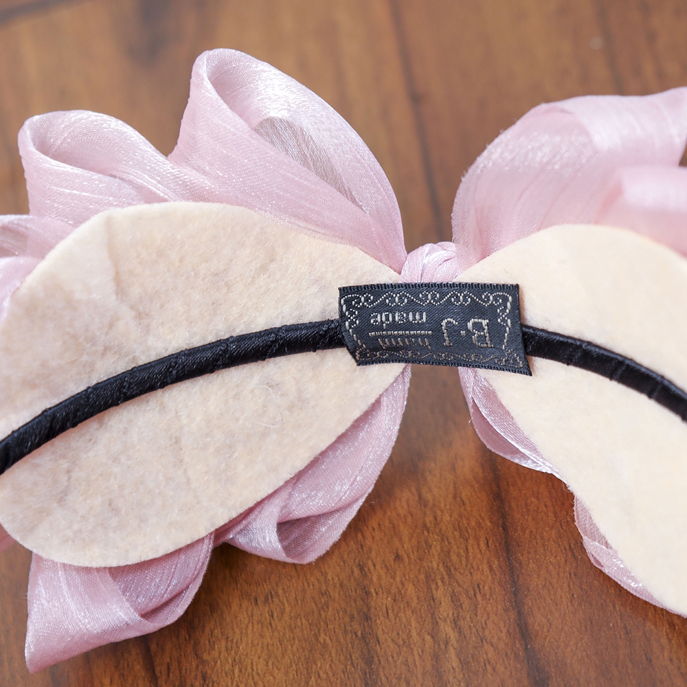 Cài tóc hình bông hoa bằng dây ruy băng thời trang xinh xắn cho nữ