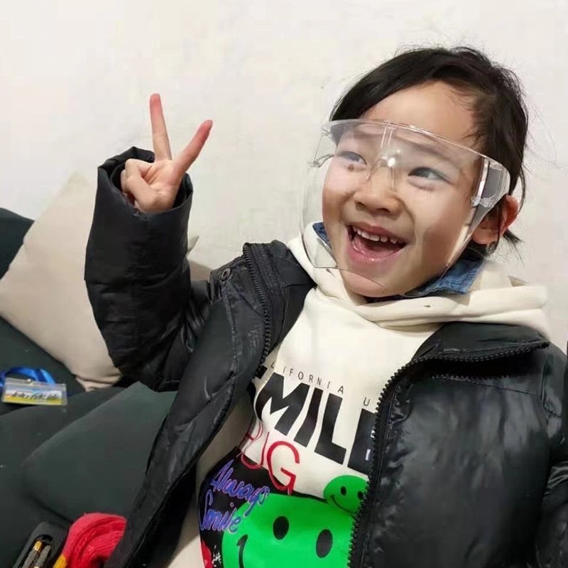❌sẵn HCM ❌kính chống giọt bắn cho bé mặt nạ bảo vệ cho bé face shield kid mặt nạ kháng khuẩn 2021