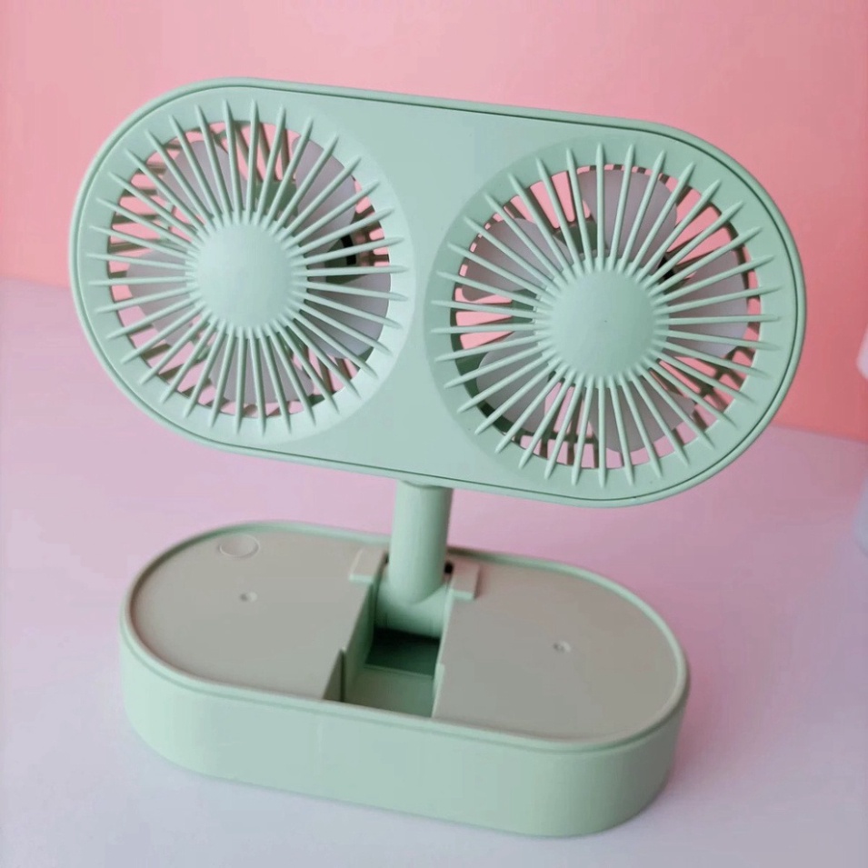 Nhỏ nhỏ xinh xinh Quạt mini đôi FY050 - Thuận tiện mang đi du lịch - Mùa hè không hề nóng