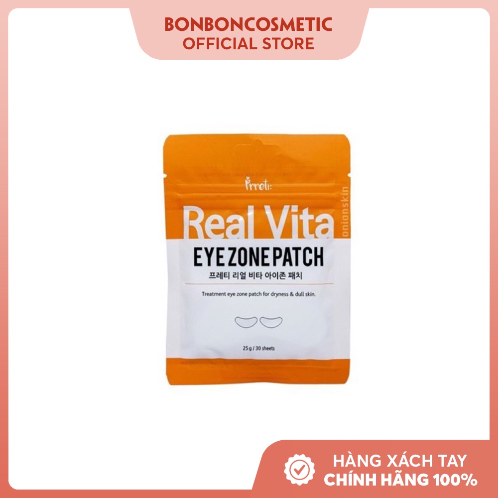 [SALE 90% bill kr] 30 miếng MẶT NẠ MẮT PRRETI Real Vita Eyezone Patch