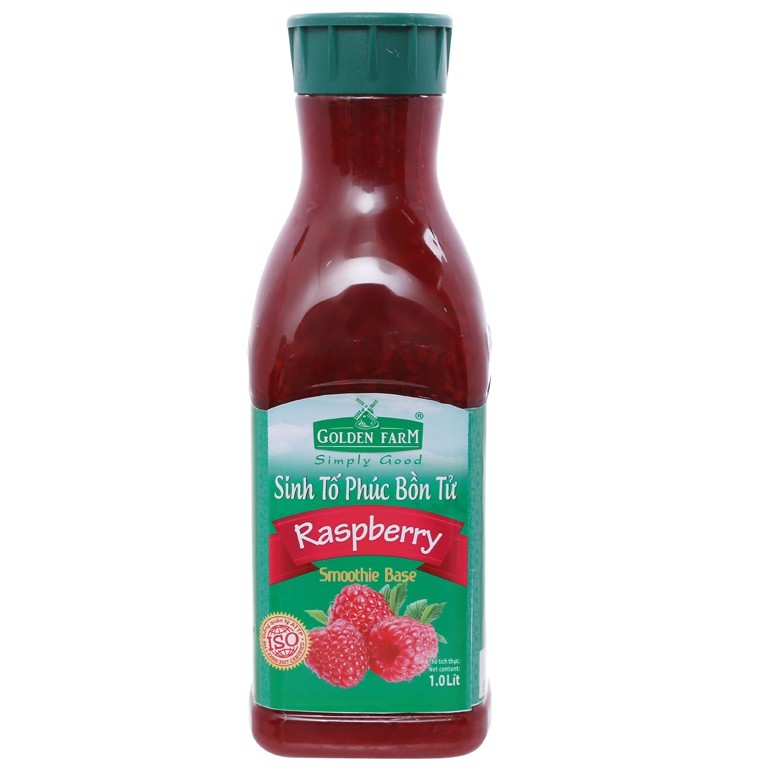 Sinh Tố Phúc Bồn Tử Golden Farm (Raspberry Smoothie Base - GF) 1.000 ml - CGF020