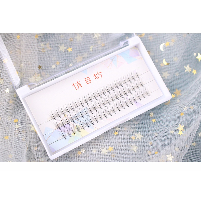 [JUNG] Hộp lông mi giả tự nhiên dạng cụm hộp trắng