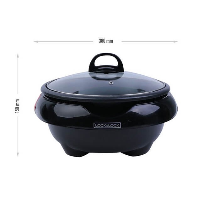 Nồi lẩu điện đa năng lock & lock EJP331 dung tích 5L, đường kính 28cm