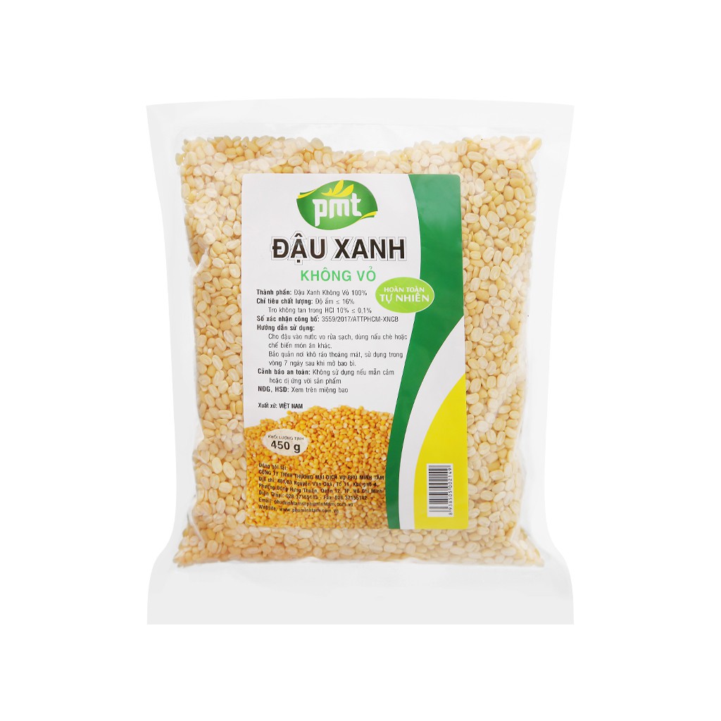 Đậu xanh không vỏ PMT 450g