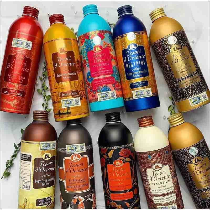 Sữa Tắm Lưu Hương Nước Hoa Ý Nhiều Mùi Tesori d'Oriente - 500ml