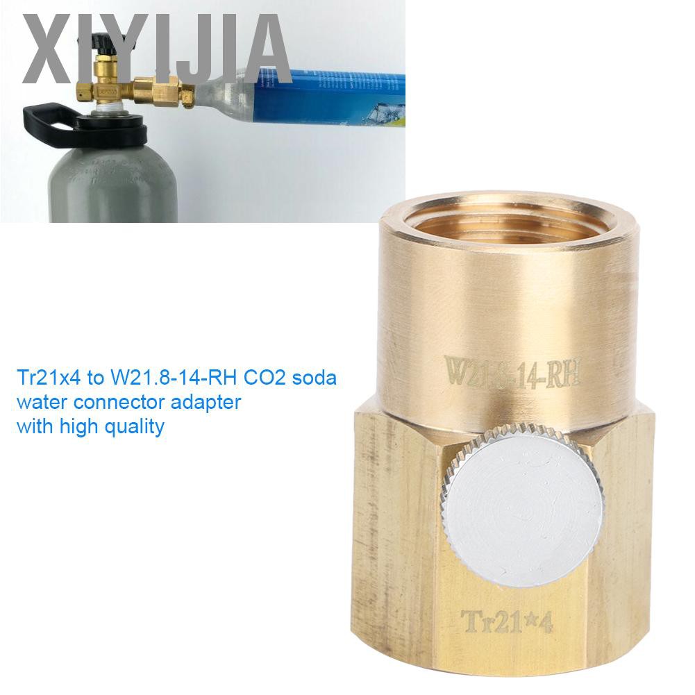 Xiyijia CO2 Cylinder Refill Adapter Tr21x4 To W21.8-14-RH Soda Water Filling