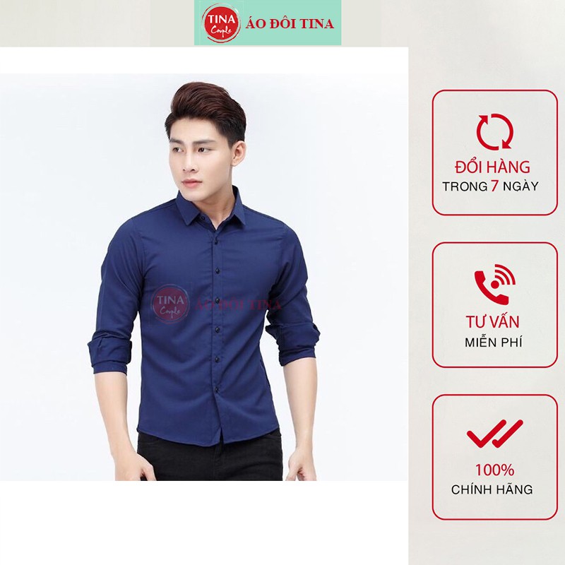 Áo Sơ Mi Nam Tay Dài, Áo Sơ mi Công Sở, Màu Trắng, Đen, Xanh Đen, Xanh Ngọc, Sơ Mi Kiểu Đẹp Chất Kate Lụa Mềm Cao Cấp | BigBuy360 - bigbuy360.vn