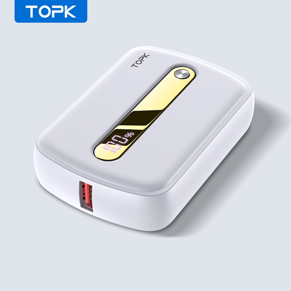 Pin Sạc Dự Phòng TOPK I1012P PD 18W 10000mAh Hỗ Trợ Sạc Nhanh Tesla | BigBuy360 - bigbuy360.vn