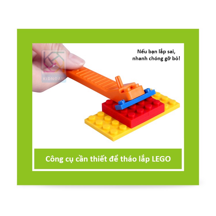 Bộ Dụng Cụ Hỗ Trợ Miếng Tháo Mảnh Ghép LEGO, Búa Inox, Búa LEGO Hỗ Trợ Lắp Ráp, Bộ Vệ Sinh Mô Hình, Keo Dán B7000