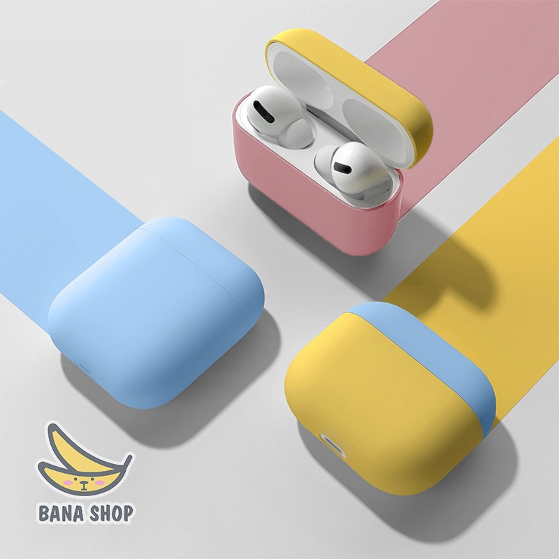 Case vỏ bao hộp bọc đựng tai nghe không dây airpods 3 airpods pro silicon dẻo trơn