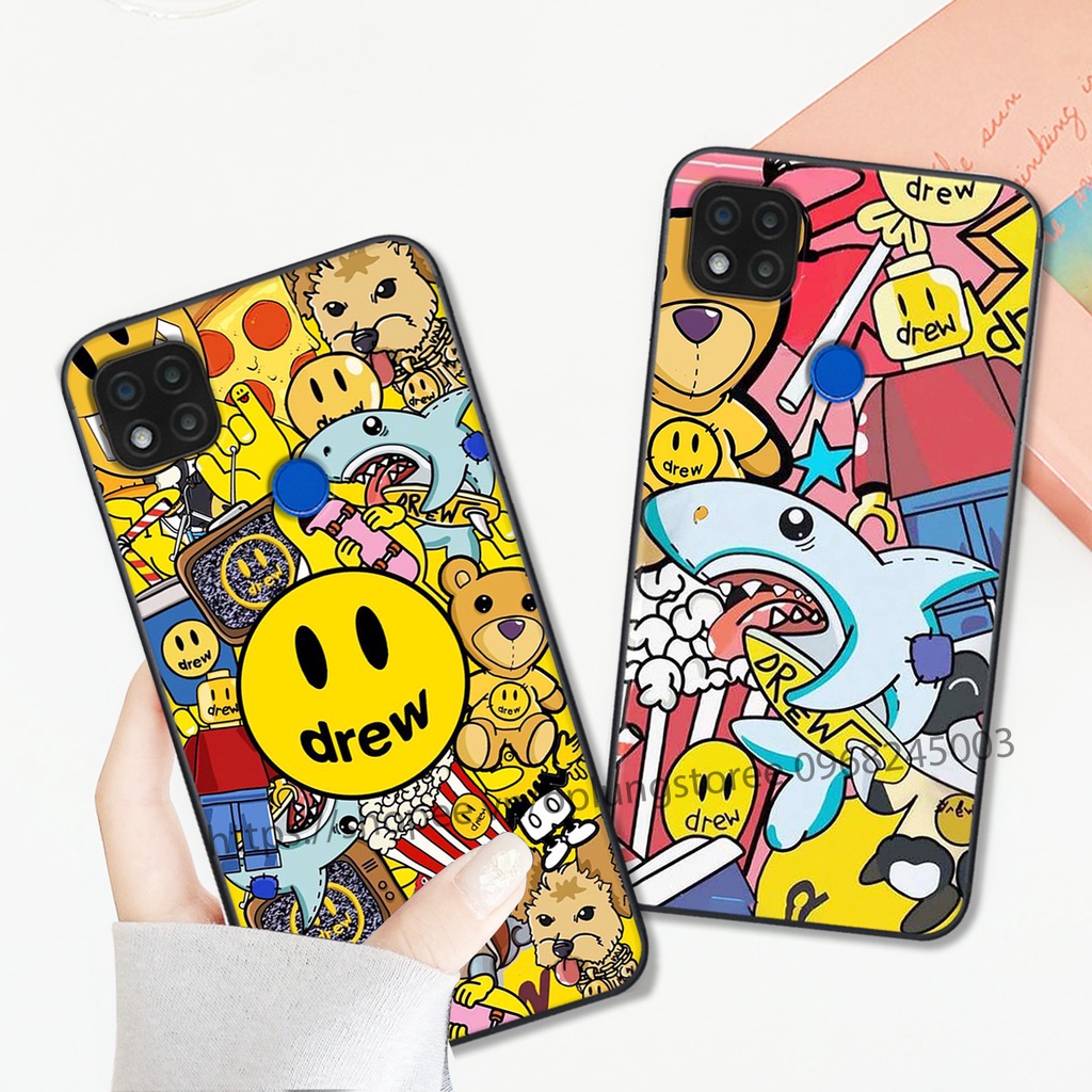 Ốp lưng Xiaomi Redmi 9C in hình thương hiệu thời trang đa sắc cá tính.