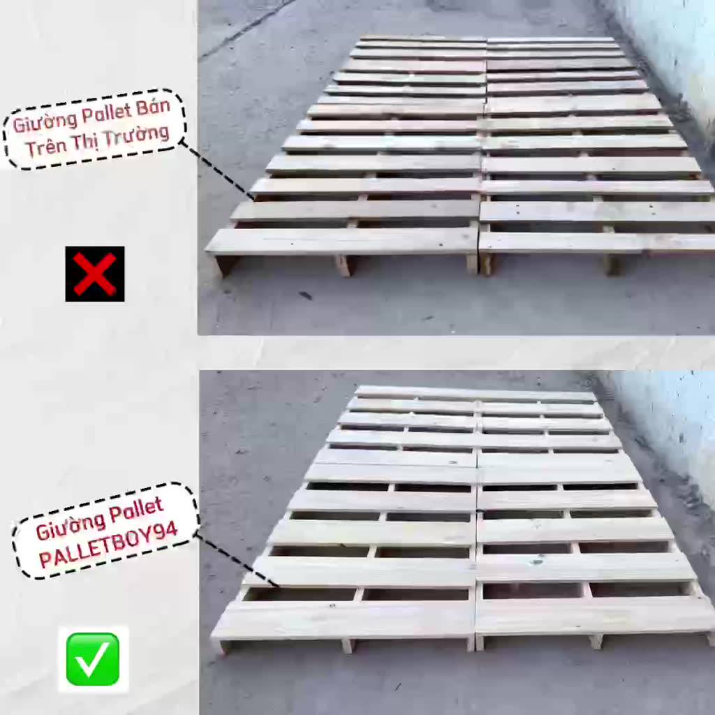 Giường Pallet Gỗ Thông Gấp Gọn Gỗ Mới 100% - PalletBoy94 | BigBuy360 - bigbuy360.vn