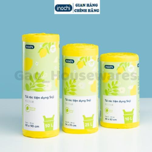 [FreeShip] Túi đựng rác tự hủy hương chanh / hương lavender có quai cao cấp inochi, đạt tiêu chuẩn xuất khẩu Châu Âu