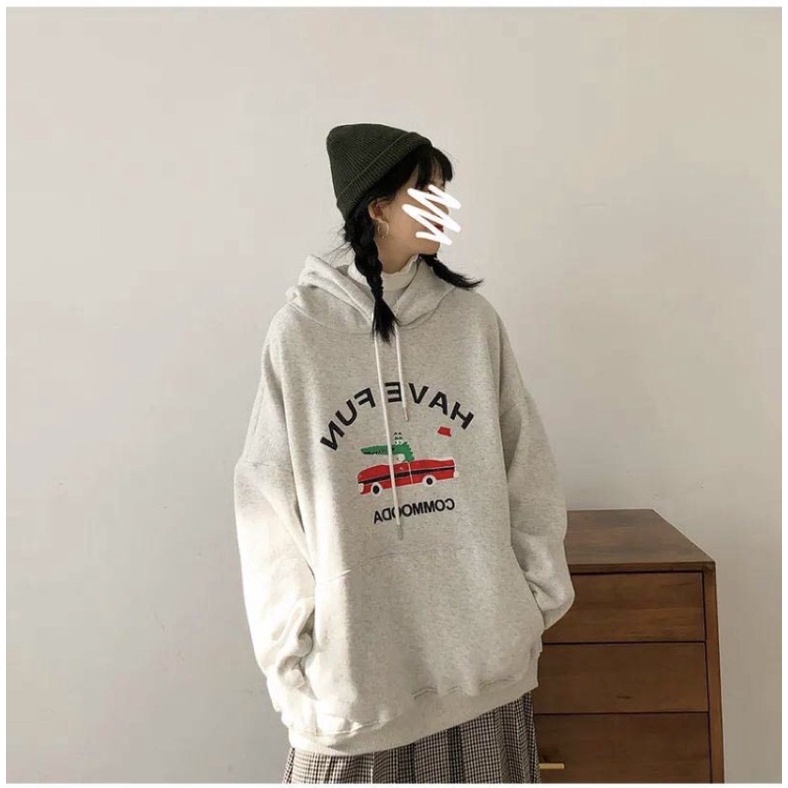ÁO NỈ NỮ, ÁO HOODIE NỮ CÓ TÚI TRƯỚC, CHẤT VẢI DÀY DẶN FORM RỘNG (hàng có sẵn) | BigBuy360 - bigbuy360.vn