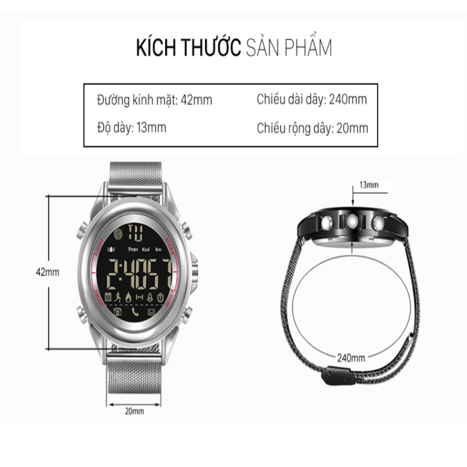 Đồng hồ thông minh theo dõi sức khoẻ nhận thông báo JEISO 1707 - HanruiOffical