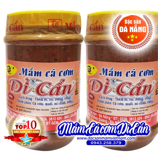 Mắm cá cơm Dì Cẩn Đà Nẵng