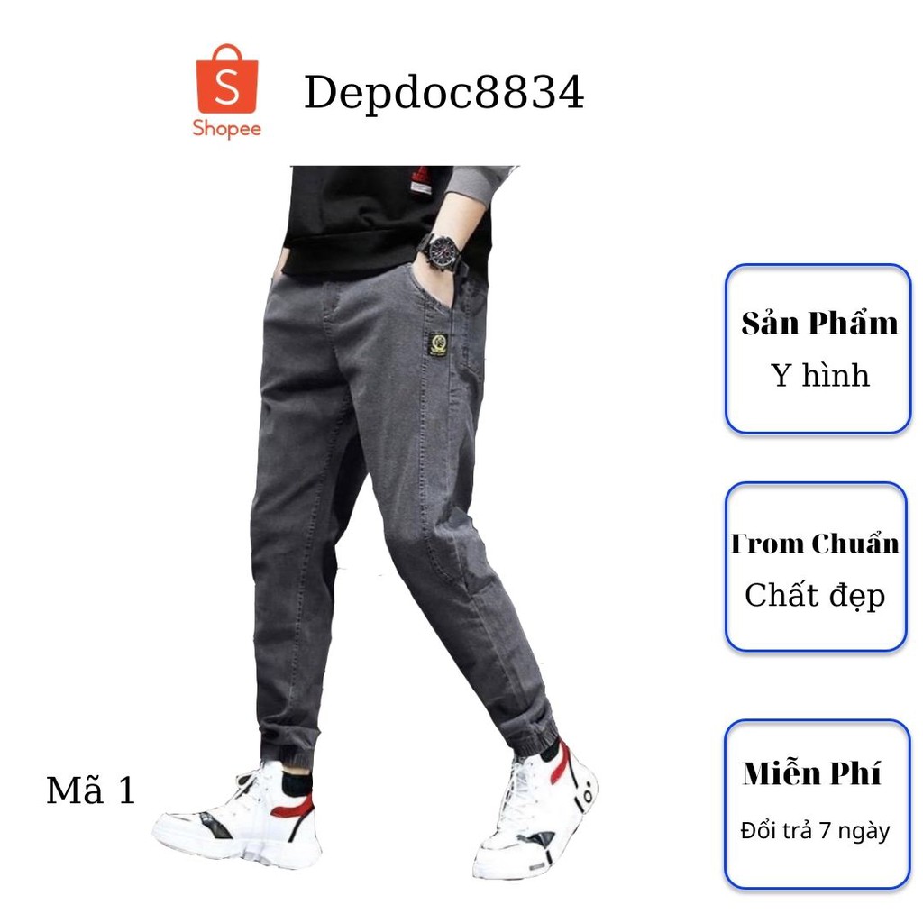 Quần jean nam cao cấp, chất liệu bò ( jean ) mềm mịn, from chuẩn, có nhiều mẫu đẹp mới đi kèm depdoc77 | BigBuy360 - bigbuy360.vn