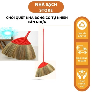 Chổi quét nhà combo 2 chiếc cán nhựa có thể tháo rời, bền chắc tiện lợi, dễ sử dụng - Nhà sạch Store