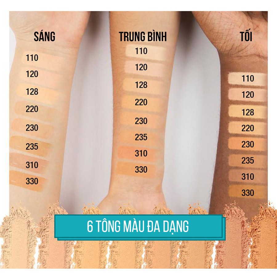 [NHIỀU LOẠI] Phấn nền Maybelline Fit Me kiềm dầu, chống nắng