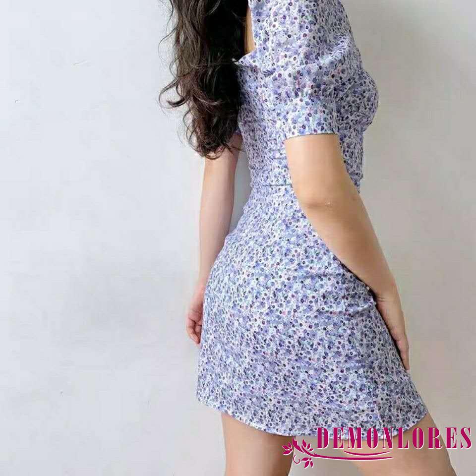 Đầm Body Cổ Chữ V Hoạ Tiết Hoa Nữ Tính | BigBuy360 - bigbuy360.vn