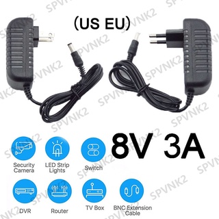 Cục Sạc 8V 3A 3000Ma AC DC 100-240V 8V Cho CCTV Camera VNK2