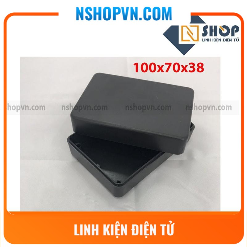 Hộp nhựa II 100x70x38 thích hợp cho việc chế tạo, làm hộp nguồn, hộp đựng mạch điện tử, hộp bảo vệ thiết bị
