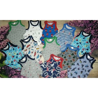 Set 3 bộ sát nách cho bé trai và gái. 5-16kg